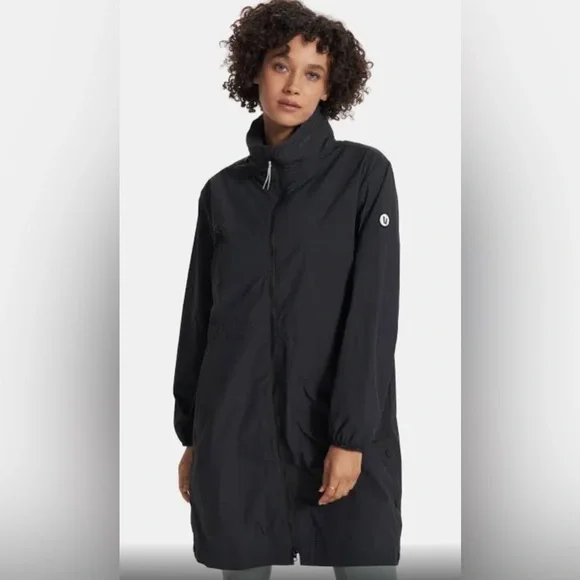 Women's lightweight anorak jacket black cheap